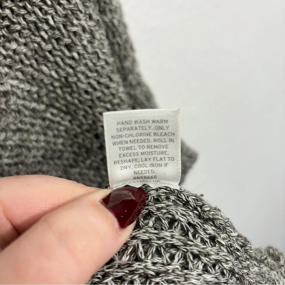 Caslon Nordstrom Knit Gray Sweater Blouse XL - Picture 4 of 5
